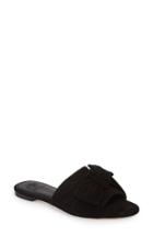 Women's Tory Burch Annabelle Bow Slide Sandal M - Black