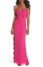 Women's Vince Camuto Asymmetrical Ruffle Column Gown - Pink