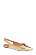 Women's Sigerson Morrison Slingback Flat Eu - Metallic