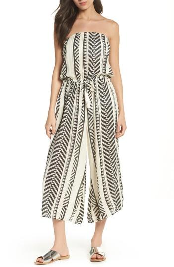 Women's Elan Strapless Cover-up Jumpsuit - Black