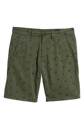 Men's Good Man Brand Monaco Floral Stretch Shorts - Green