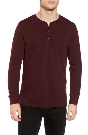 Men's Scotch & Soda Grandad Henley T-shirt - Red