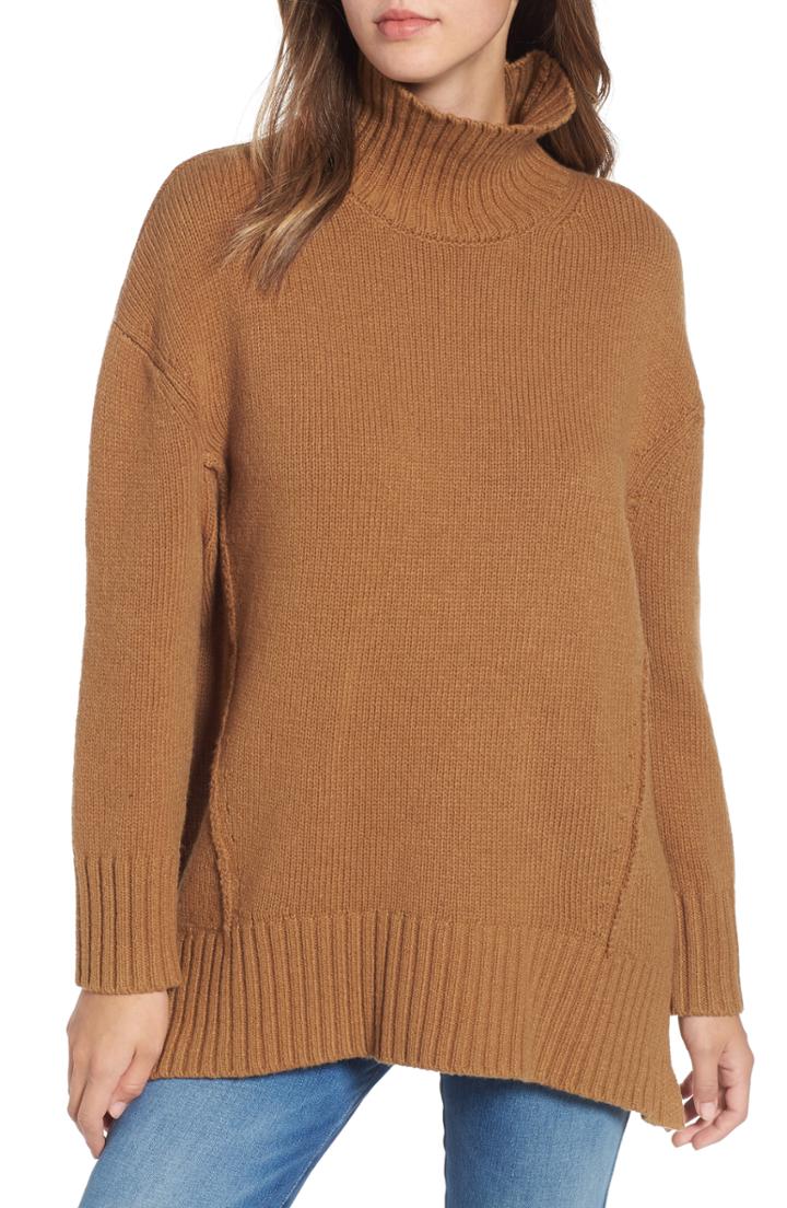 Women's French Connection Viola Turtleneck Sweater - Grey