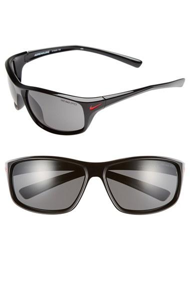 Men's Nike 'adrenaline' 64mm Sunglasses - Black