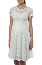 Women's Pietro Brunelli 'rodano' Lace Maternity Dress - White