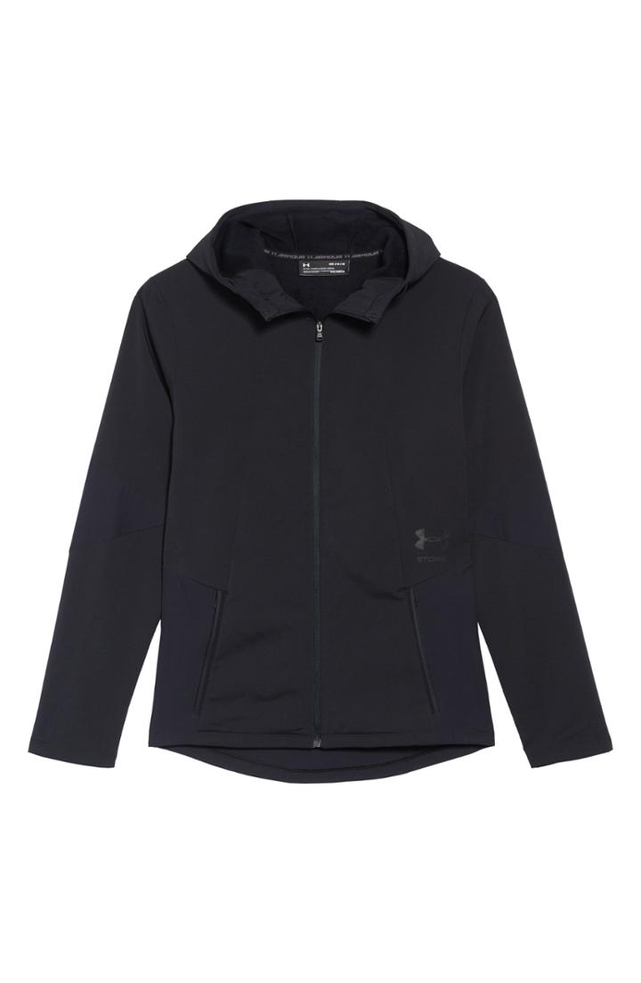 Men's Under Armour Storm Cyclone Water Repellent Hooded Jacket - Black