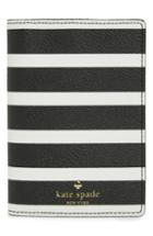 Kate Spade New York Hyde Lane Stripe Passport Holder - Black