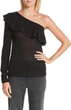 Women's Rebecca Taylor One-shoulder Ruffle Sweater