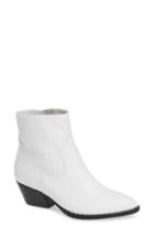 Women's Something Navy Wesley Cowboy Bootie M - White