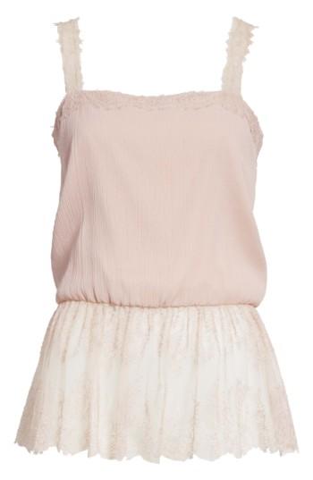 Women's St. John Collection Crinkle Silk Georgette Camisole - Pink