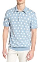 Men's French Connection Superfine Hibiscus Slim Fit Polo - Blue