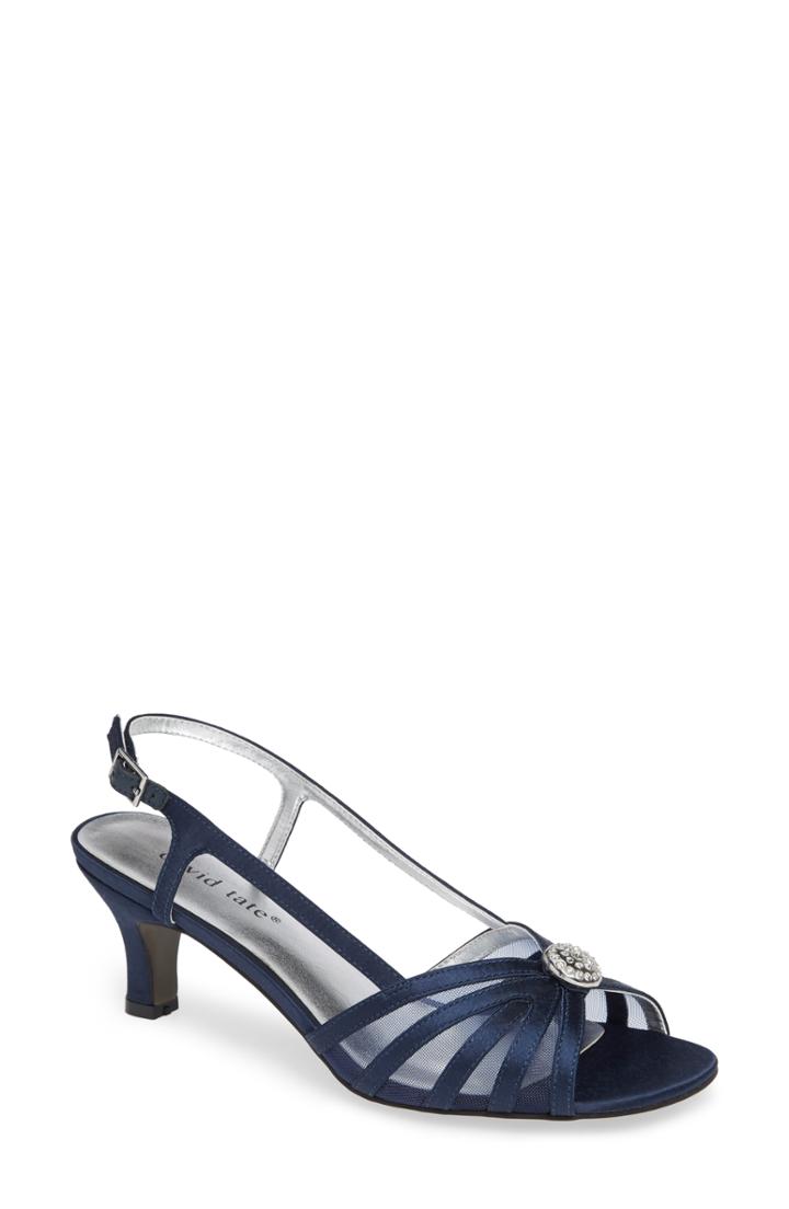 Women's David Tate Cheer Sandal .5 N - Blue