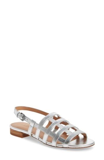 Women's Madewell Rowan Cage Sandal M - Metallic