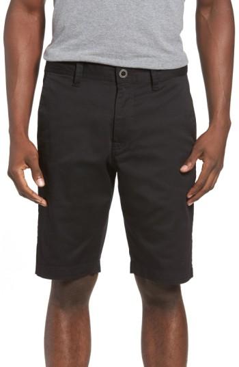 Men's Volcom 'modern' Stretch Chino Shorts - Black