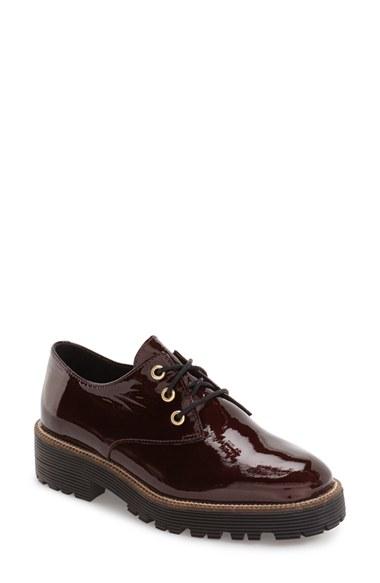 Women's Shelly's London 'terrwyn' Platform Oxford Eu - Burgundy