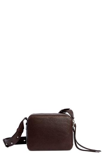 Allsaints Vincent Leather Crossbody Bag - Burgundy