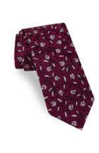 Men's Ted Baker London Floral Silk Tie, Size - Red