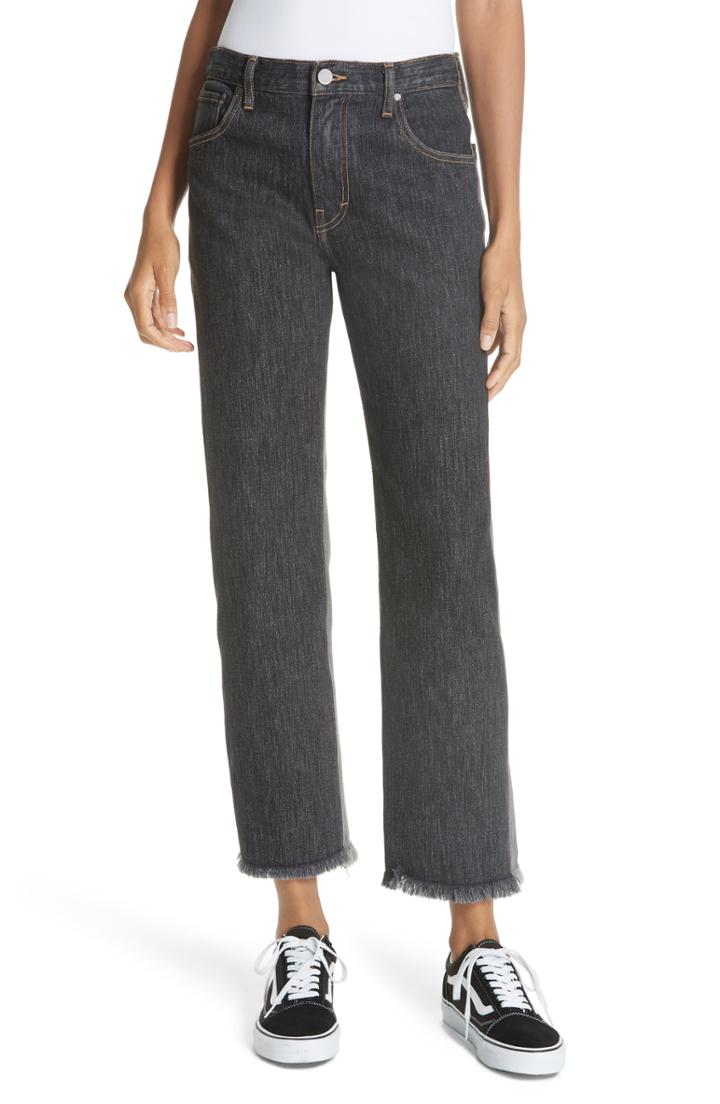 Women's Elizabeth And James Holden Split Wash Straight Leg Jeans