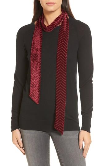 Women's Shiraleah Rea Velvet Skinny Scarf