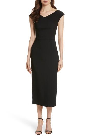 Women's Diane Von Furstenberg Midi Sheath Dress - Black