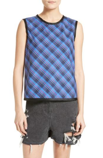 Women's Public School Dalya Plaid Top