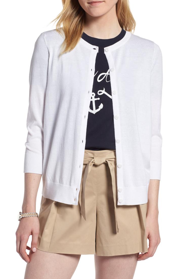 Women's 1.state Mixed Cable Sweater - White