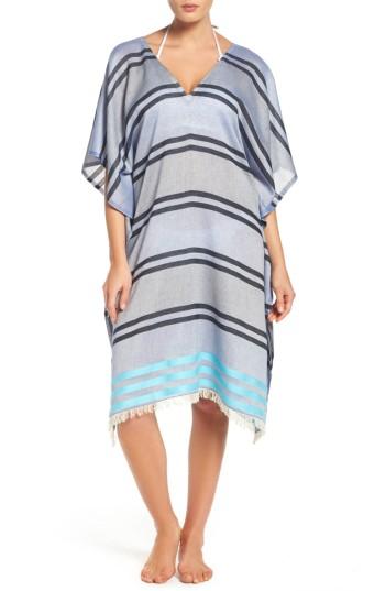 Women's Echo Mambo Stripe Cover-up Caftan, Size - Blue
