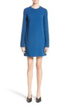 Women's Stella Mccartney Plisse Bell Sleeve Dress Us / 36 It - Blue