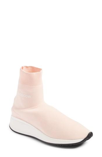 Women's Joshua Sanders Fly To High Top Sock Sneaker .5us / 40eu - Pink