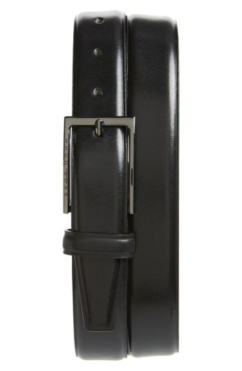 Men's Boss Cedys Leather Belt - Black