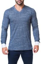 Men's Maceoo Edison Trim Fit Check T-shirt (s) - Blue