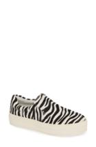 Women's Jslides Harry Genuine Calf Hair Slip-on Sneaker M - Black