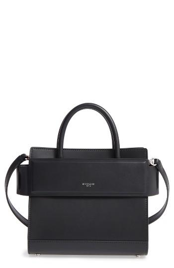 Givenchy Mini Horizon Calfskin Leather Tote - Black