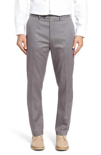 Men's John W. Nordstrom Non-iron Smartcare(tm) Flat Front Stretch Cotton Pants