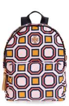 Tory Burch Print Nylon Backpack - Pink