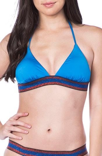 Women's The Bikini Lab Route 66 Triangle Bikini Top - Blue