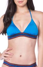 Women's The Bikini Lab Route 66 Triangle Bikini Top - Blue