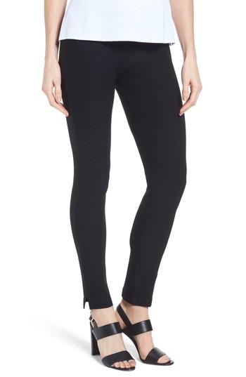 Women's Ming Wang Slit Ankle Pants - Black