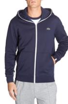 Men's Lacoste Fleece Zip Sweatshirt - Blue