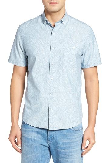 Men's Maker & Company Shark Attack Print Sport Shirt