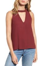 Women's Choker Swing Tank - Burgundy