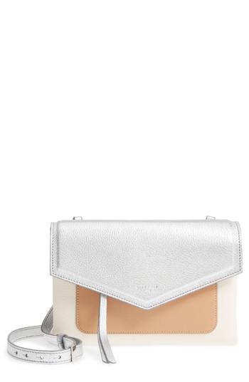 Givenchy Duetto Tricolor Leather Flap Crossbody Bag - Metallic