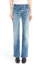 Women's Saint Laurent Raw Hem Flare Jeans