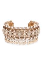 Women's Marchesa Crystal & Imitation Pearl Cuff