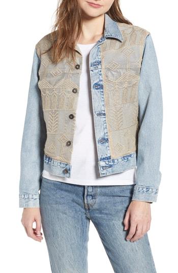 Women's Levi's Made & Crafted(tm) Boyfriend Denim Trucker Jacket - Blue