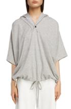 Women's Y's By Yohji Yamamoto Dolman Sleeve Hoodie - Grey