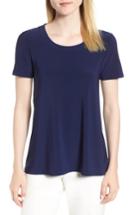 Women's Anne Klein Short Sleeve Tee, Size - Blue