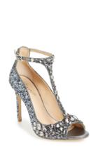 Women's Miu Miu Embellished Halo Strap Glitter Pump Us / 34eu - Metallic