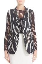 Women's Max Mara Edda Print Linen Vest