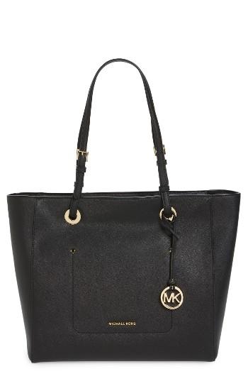 Michael Michael Kors Large Walsh Saffiano Leather Tote - Black